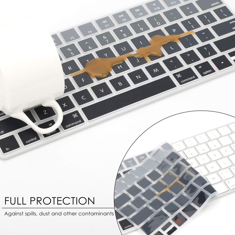 Allinside Ombre Gray Cover for Apple Magic Keyboard (MLA22LL/A) with US Layout - Image 5